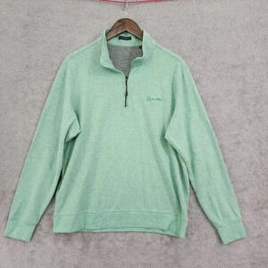 Turtleson Men's Polo Long sleeve Sweatshirt Size L Mock Zip up